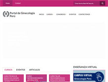 Tablet Screenshot of ginecologiaperu.com